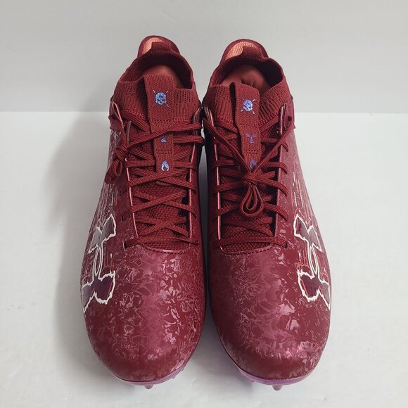 NEW Under Armour Blur 2 MC Football Cleats 3027978-602 Size 14 Burgundy main image 5